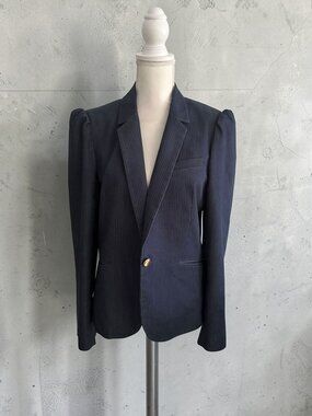 EXPRESS Blue Pinstripe Blazer Jacket Size 14